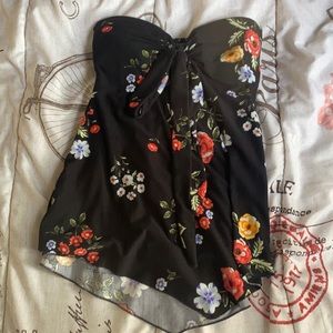 Strapless black shirt, NOBO, XS(1)